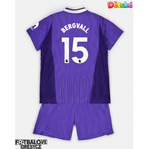 Tottenham Hotspur Lucas Bergvall #15 Dětské Alternativní dres komplet 2026-27 Krátký Rukáv (+ trenýrky)